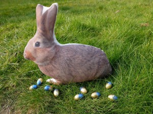 Le lapin de Pâques et ses oeufs!